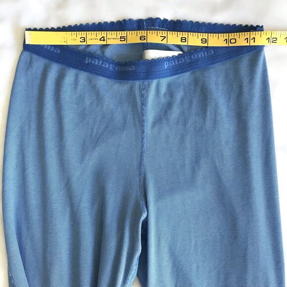PATAGONIA Leggings Wmn S Capilene Blue Thermal Baselayer Stretch Long Johns VTG - Picture 7 of 9
